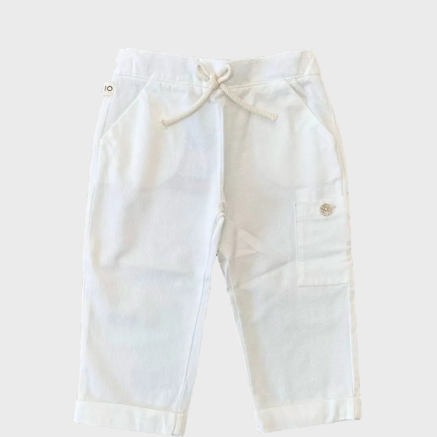 Pantaloni Bimbo Panna M31263/1 by MAPERO'
