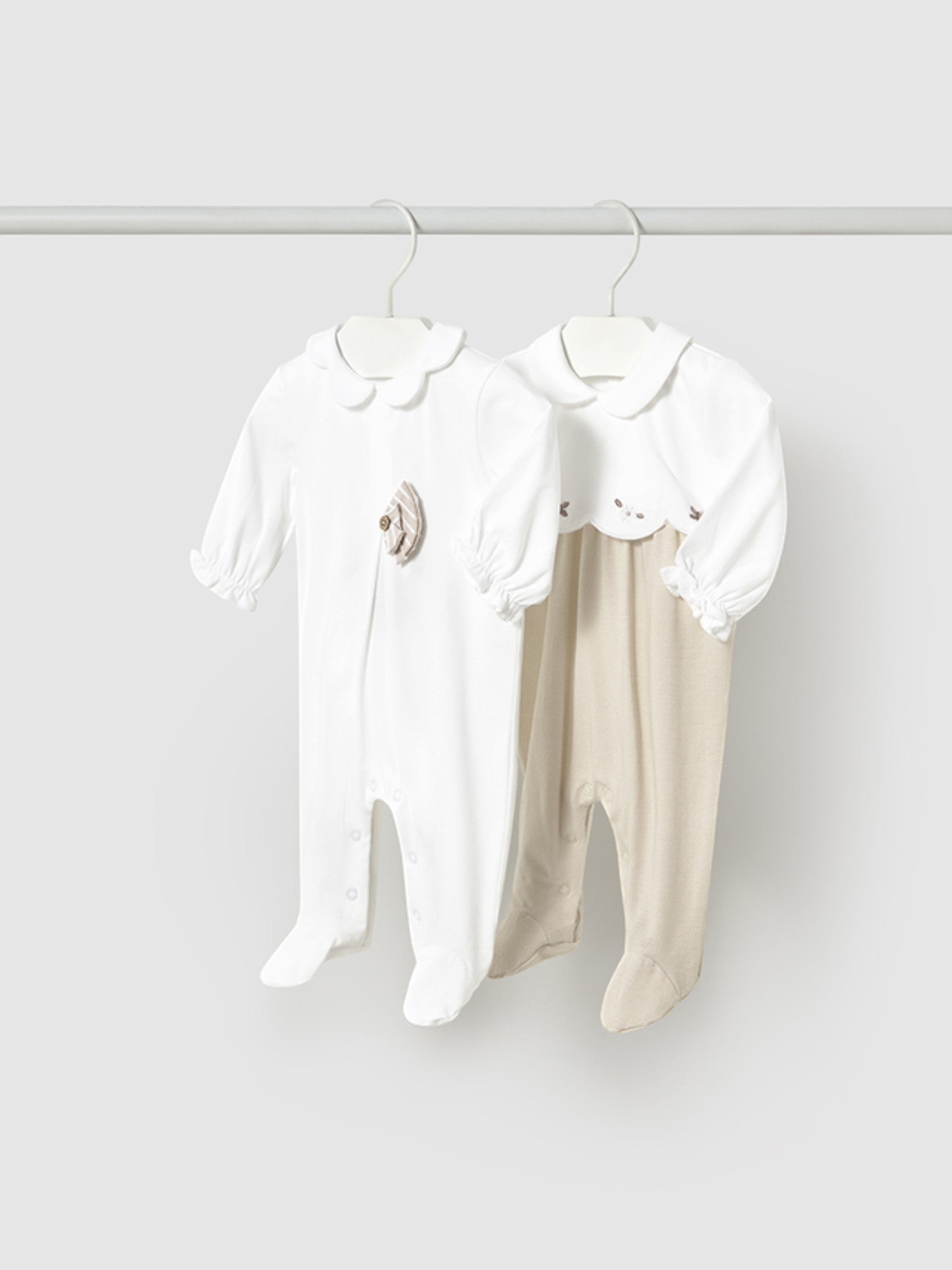 Set 2 pigiami lunghi Neonata BEIGE 1751 /BE -  NANU' BABY