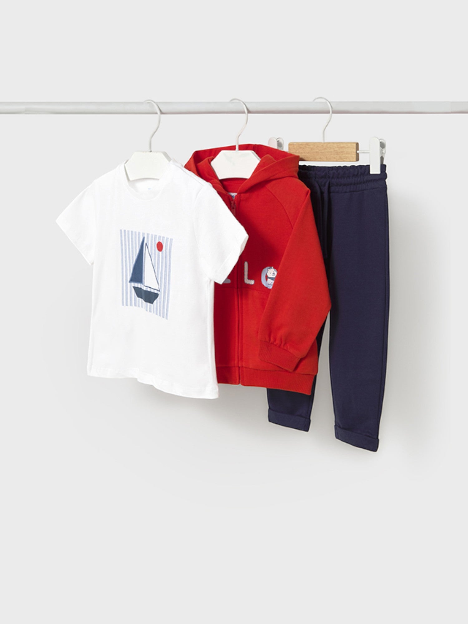 Tuta 3 pezzi Bimbo ROSSO 1842/34 -  NANU' BABY