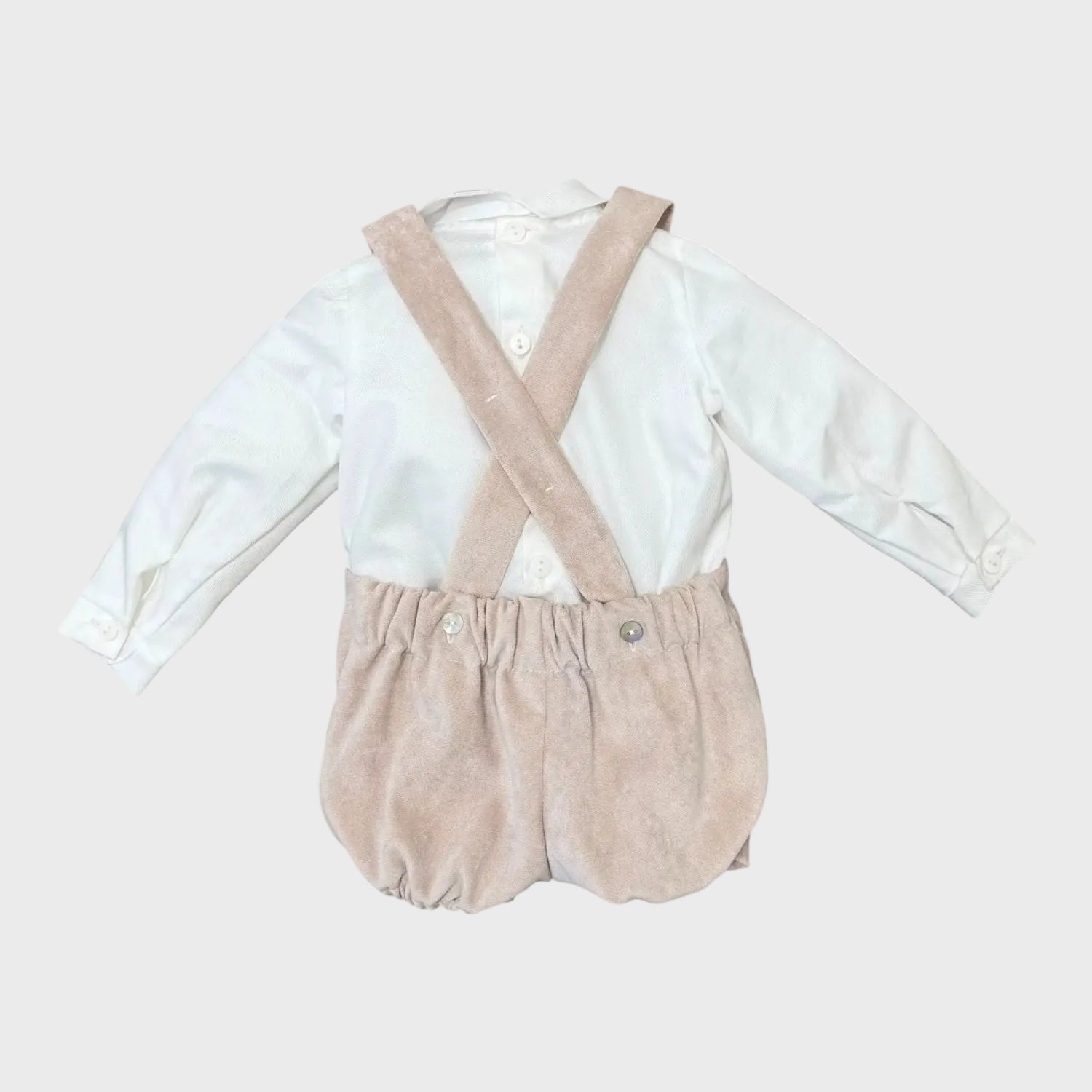 Completo Cerimonia Bimbo Beige 1/6417-B by PONTO POR PONTO
