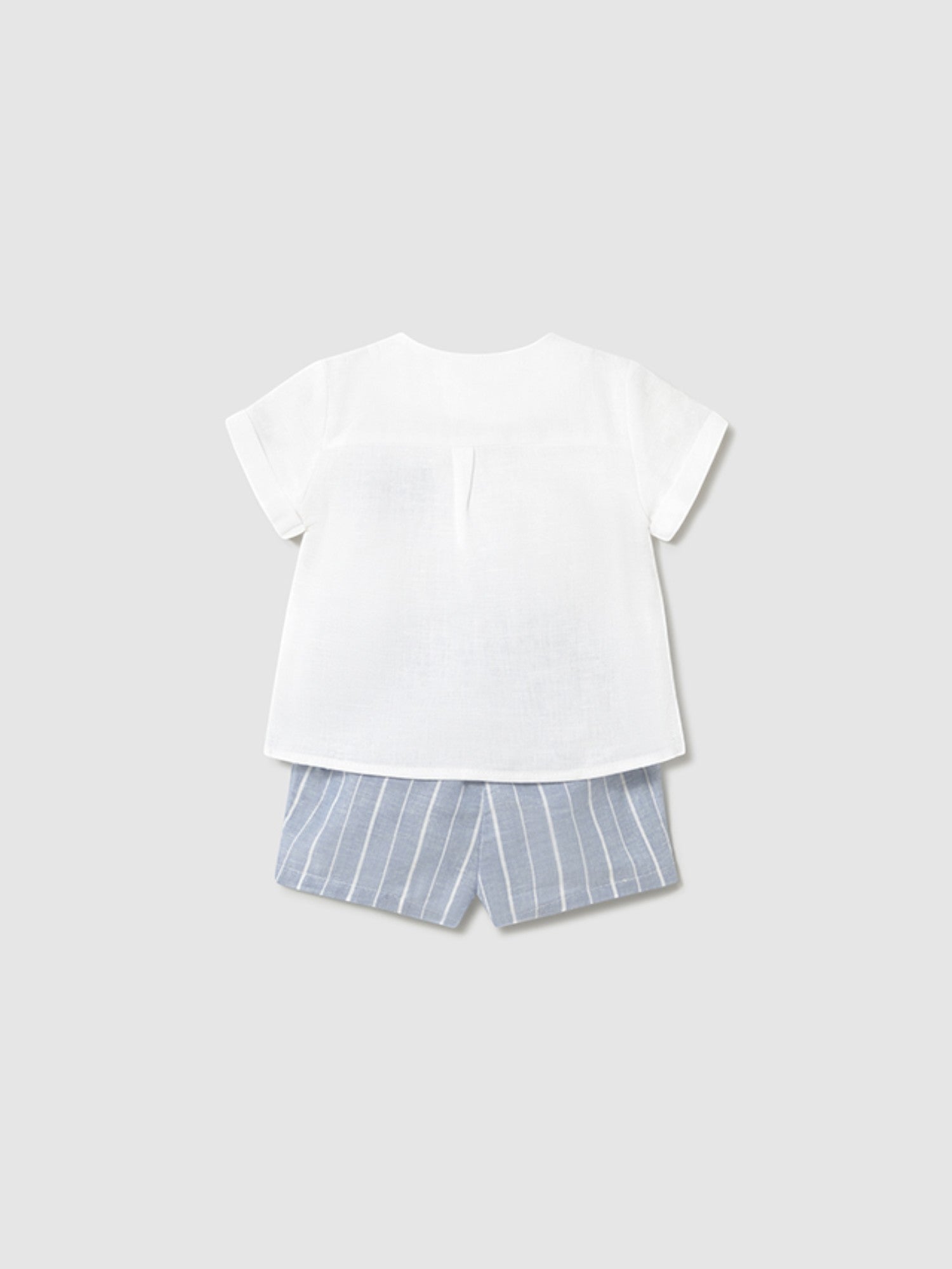 Completo pantalone corto Bimbo AZZURRO 1211 /AZ -  NANU' BABY