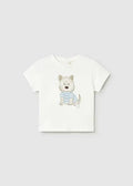 T-shirt Bimbo Bianco 1001/72 by MAYORAL