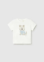 T-shirt Bimbo Bianco 1001/72 by MAYORAL