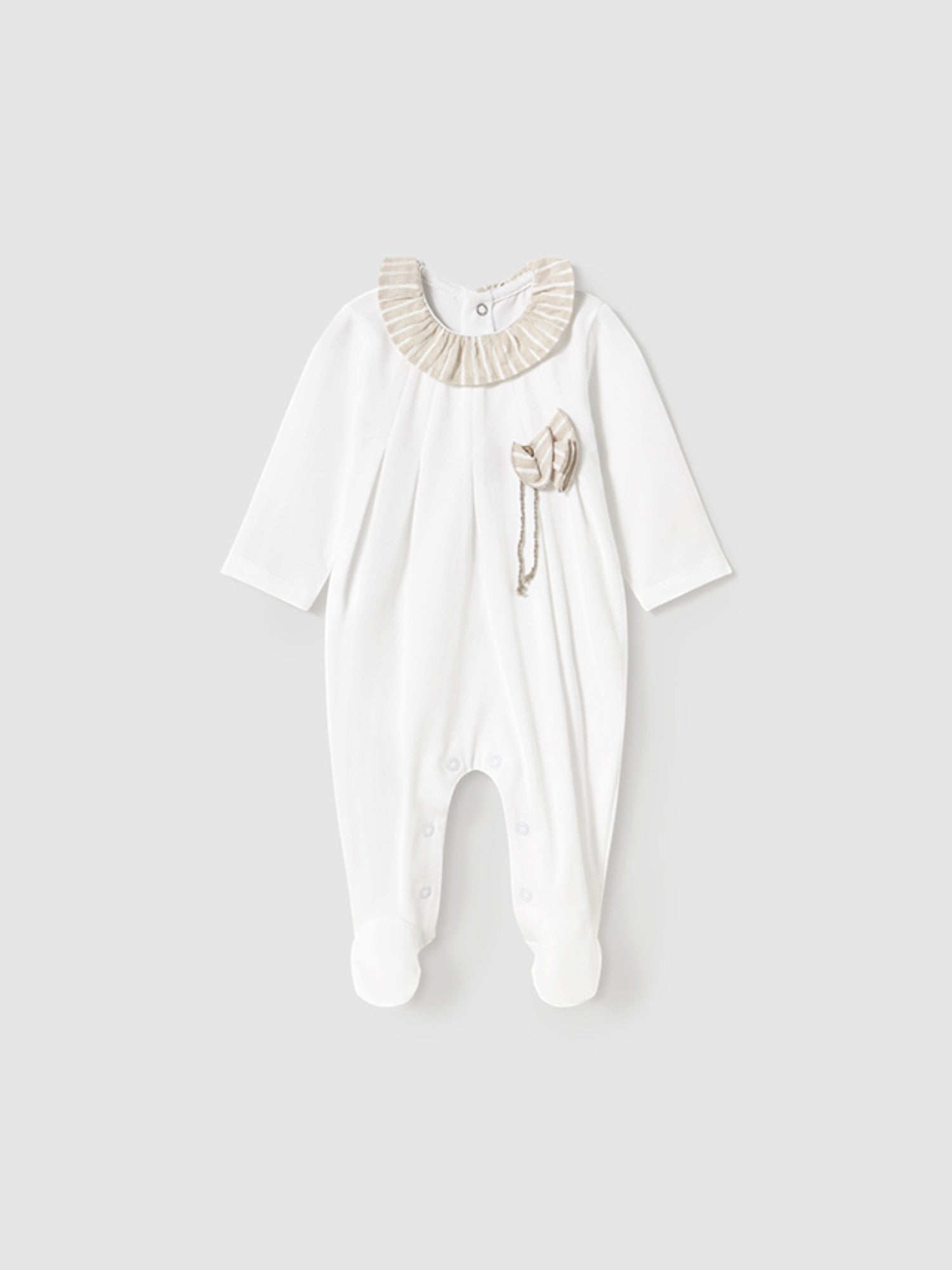Pigiama lungo Neonata BIANCO 1747 /BI -  NANU' BABY