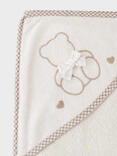 Accappatoio Neonato Beige IS5185/C by MARLU'