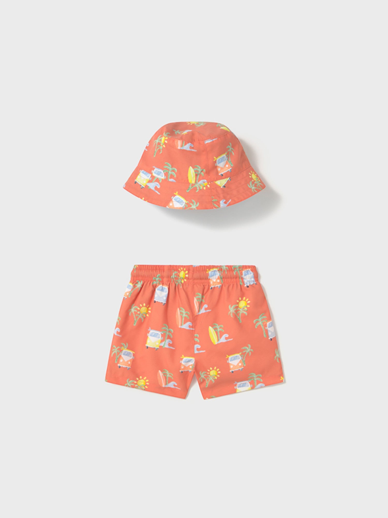 Compl. costume con bucket Bimbo ARANCIO 1646/12 -  NANU' BABY