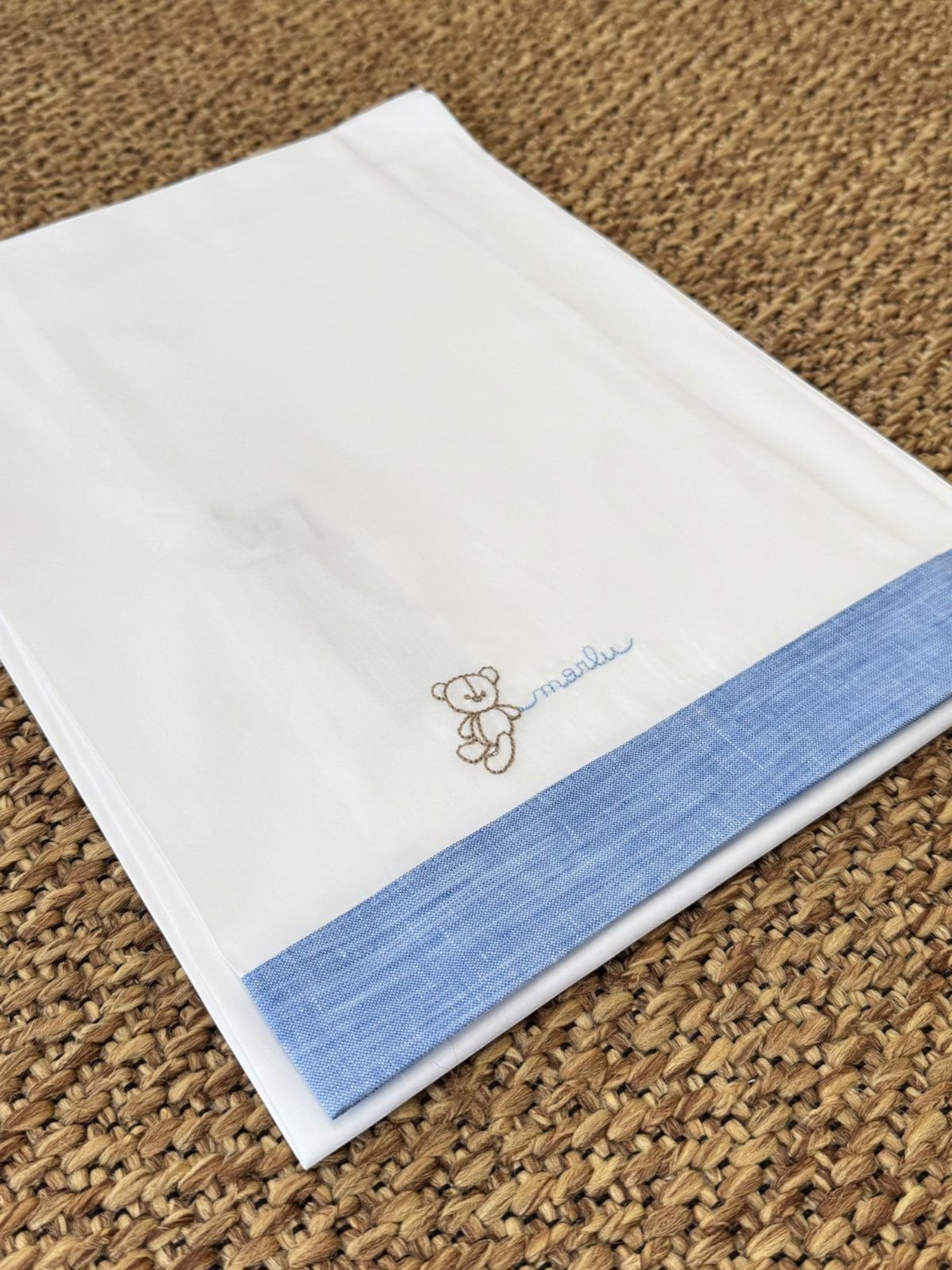 Lenzuolino Neonato BIANCO EB66LE -  NANU' BABY