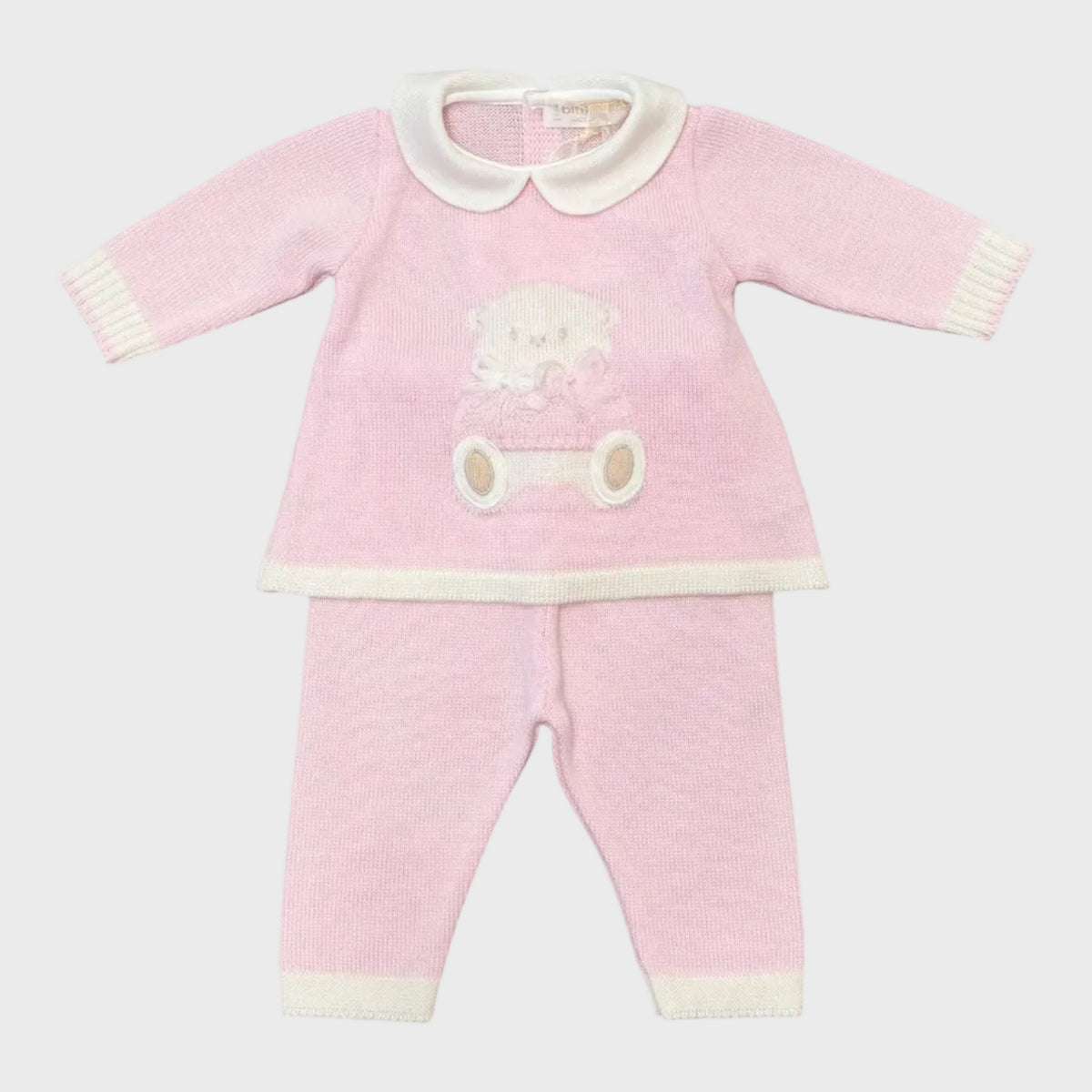 Completo nascita Neonata Rosa 7775 Teddy by BIMBALO'