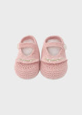 Babbucce Neonata Rosa SOFIA/C by PICCOLA GIUGGIOLA