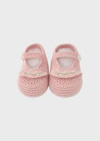 Babbucce Neonata Rosa SOFIA/C by PICCOLA GIUGGIOLA