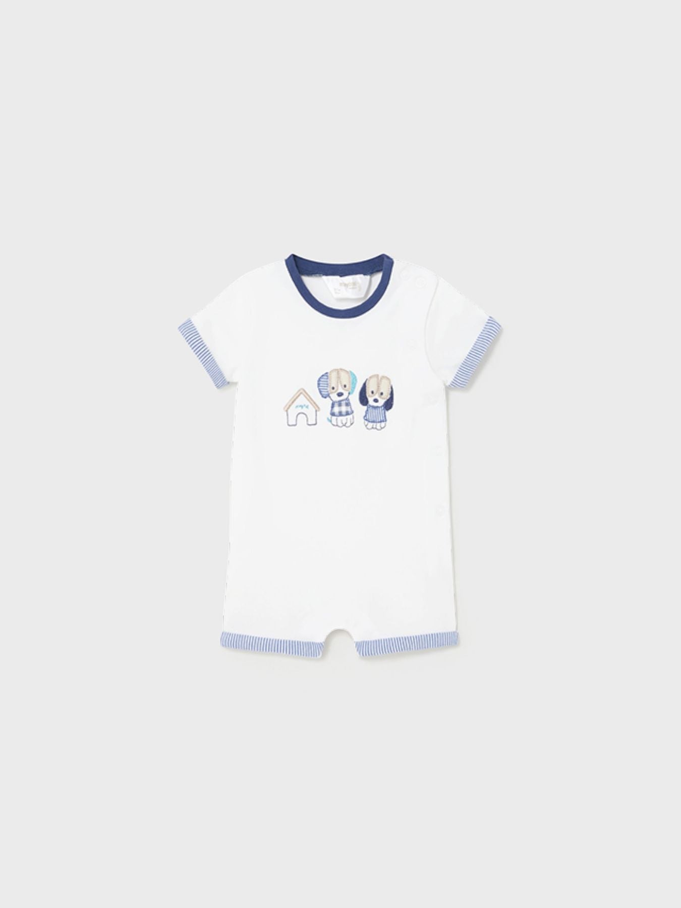 Set 2 pagliaccetti corti Bimbo BIANCO 1722 -  NANU' BABY