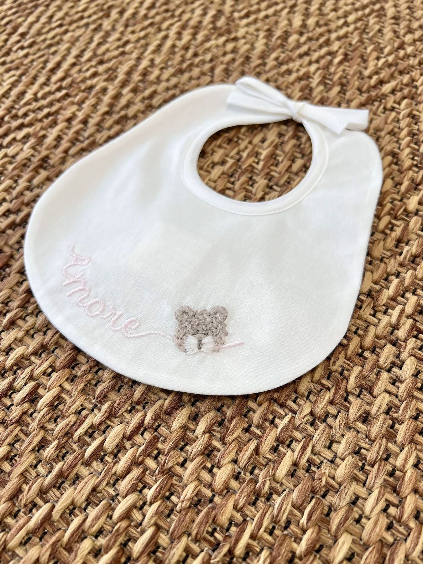 Bavetta Amore Neonata VANIGLIA IB65BAV/R -  NANU' BABY
