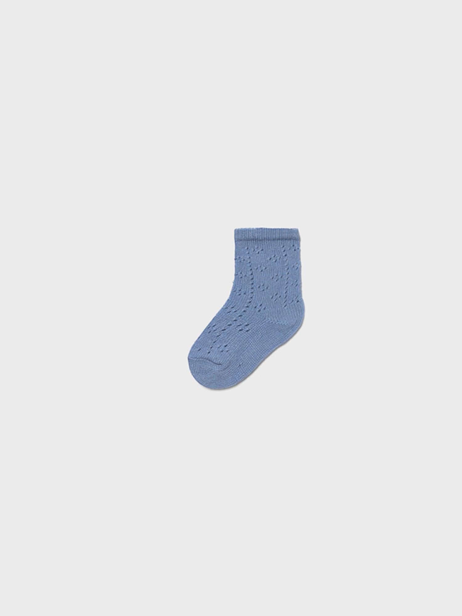 Calzino alto traforato  AZZURRO 9864 /A -  NANU' BABY