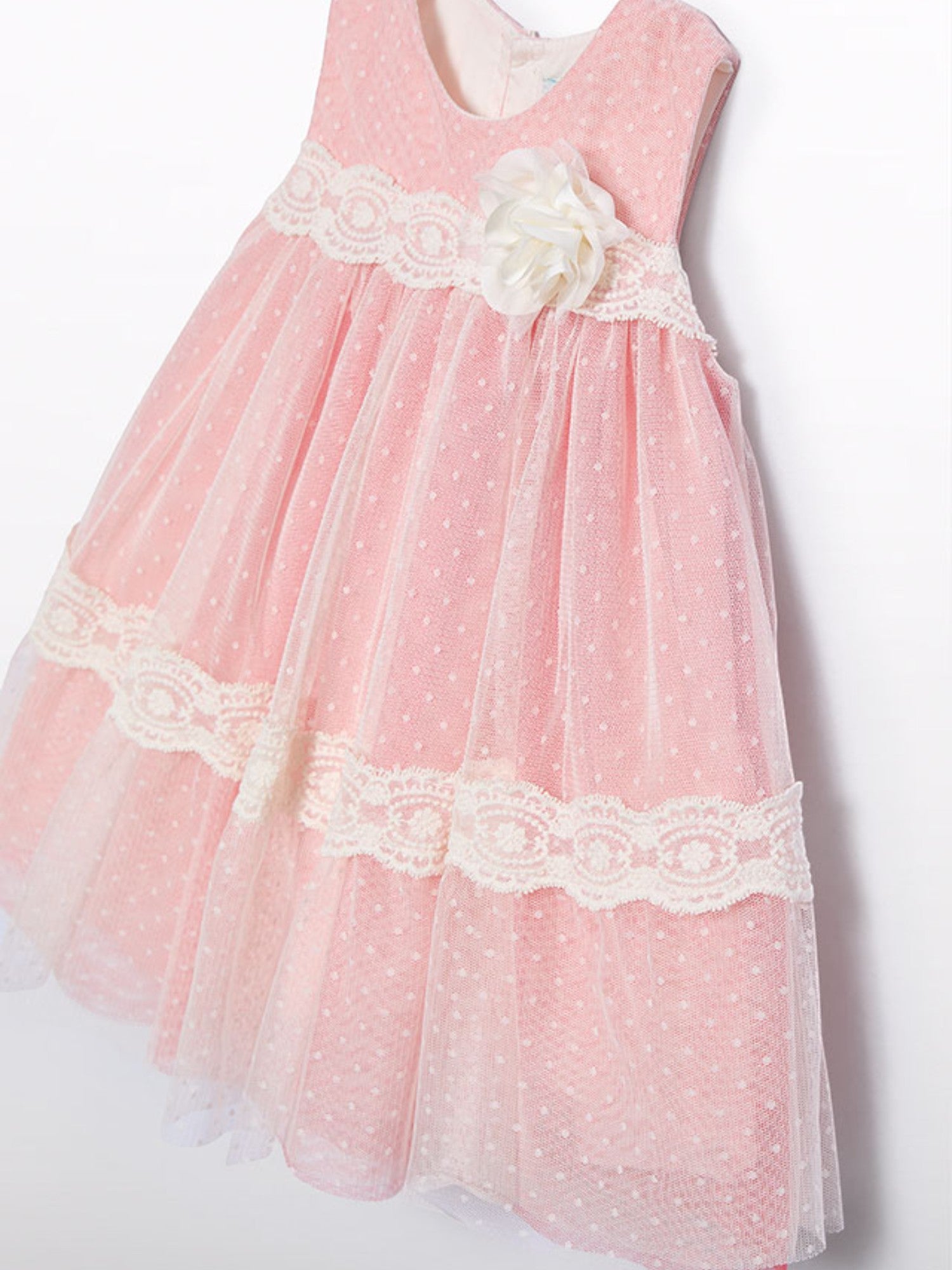 Abito  tulle plumetis Bimba ROSA 5016 /84 -  NANU' BABY