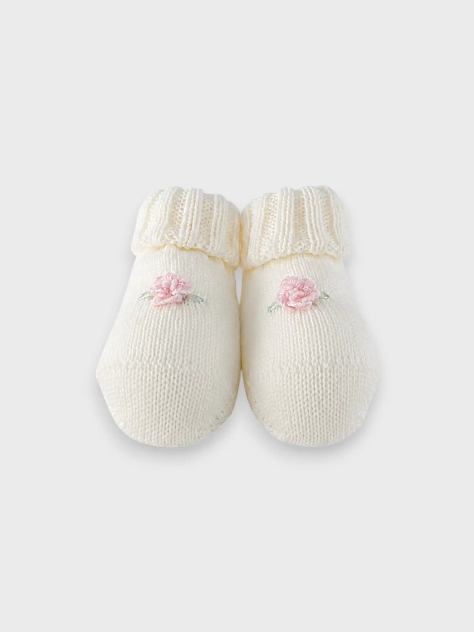 Babbucce Neonata Bianco FIORI DI LOTO 715/3031 by BABY LORD