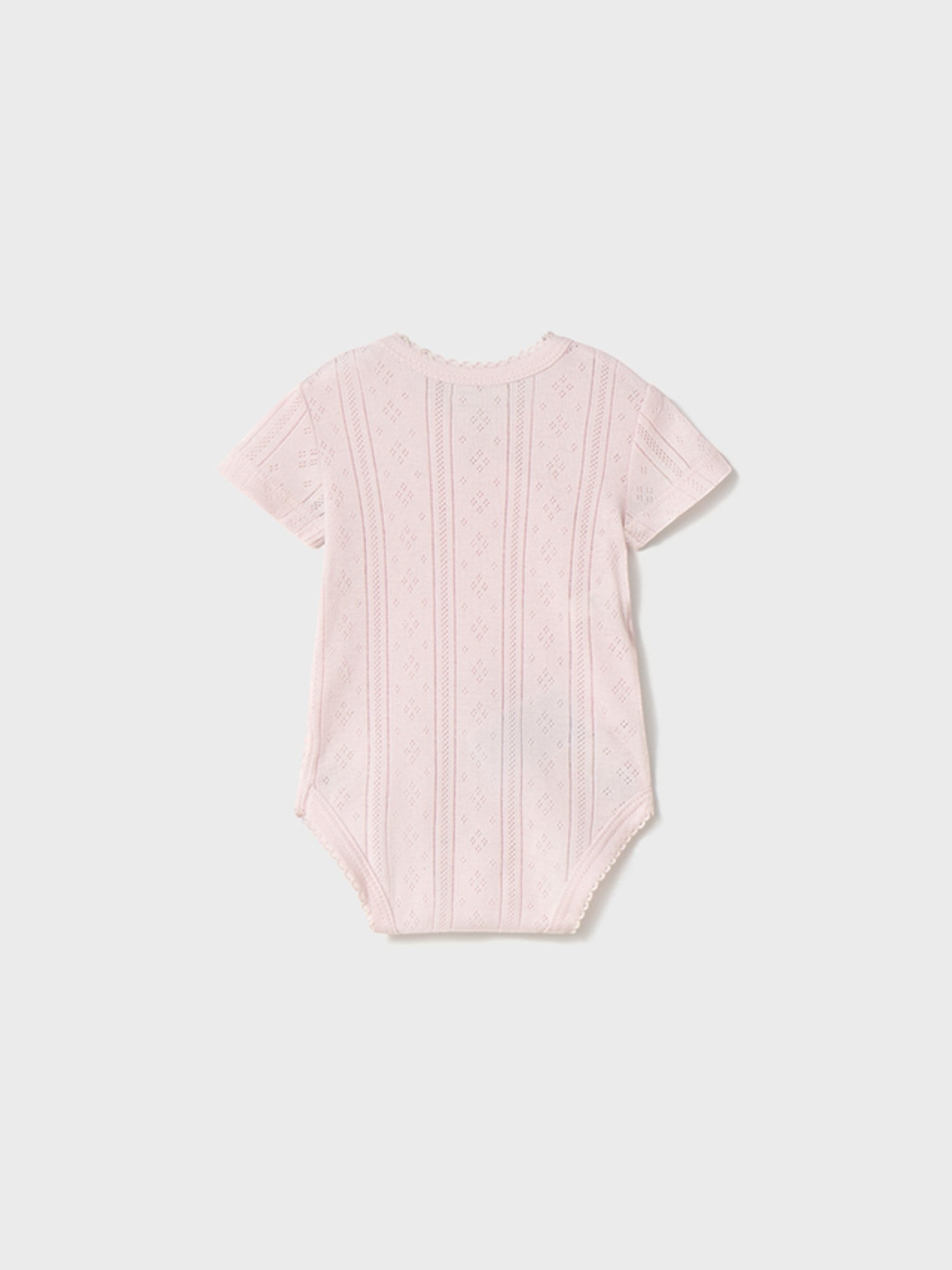 Body manica corta traforato Neonata ROSA 1746 /R -  NANU' BABY