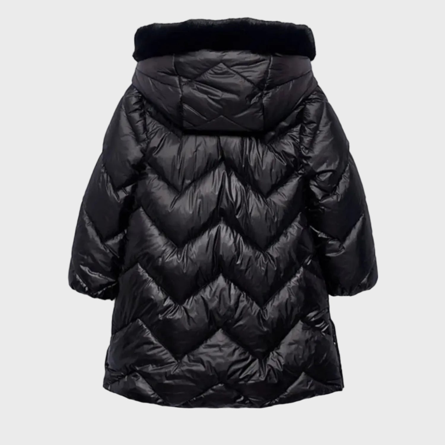 Cappotto Bimba Nero 5847/10 by ABEL & LULA