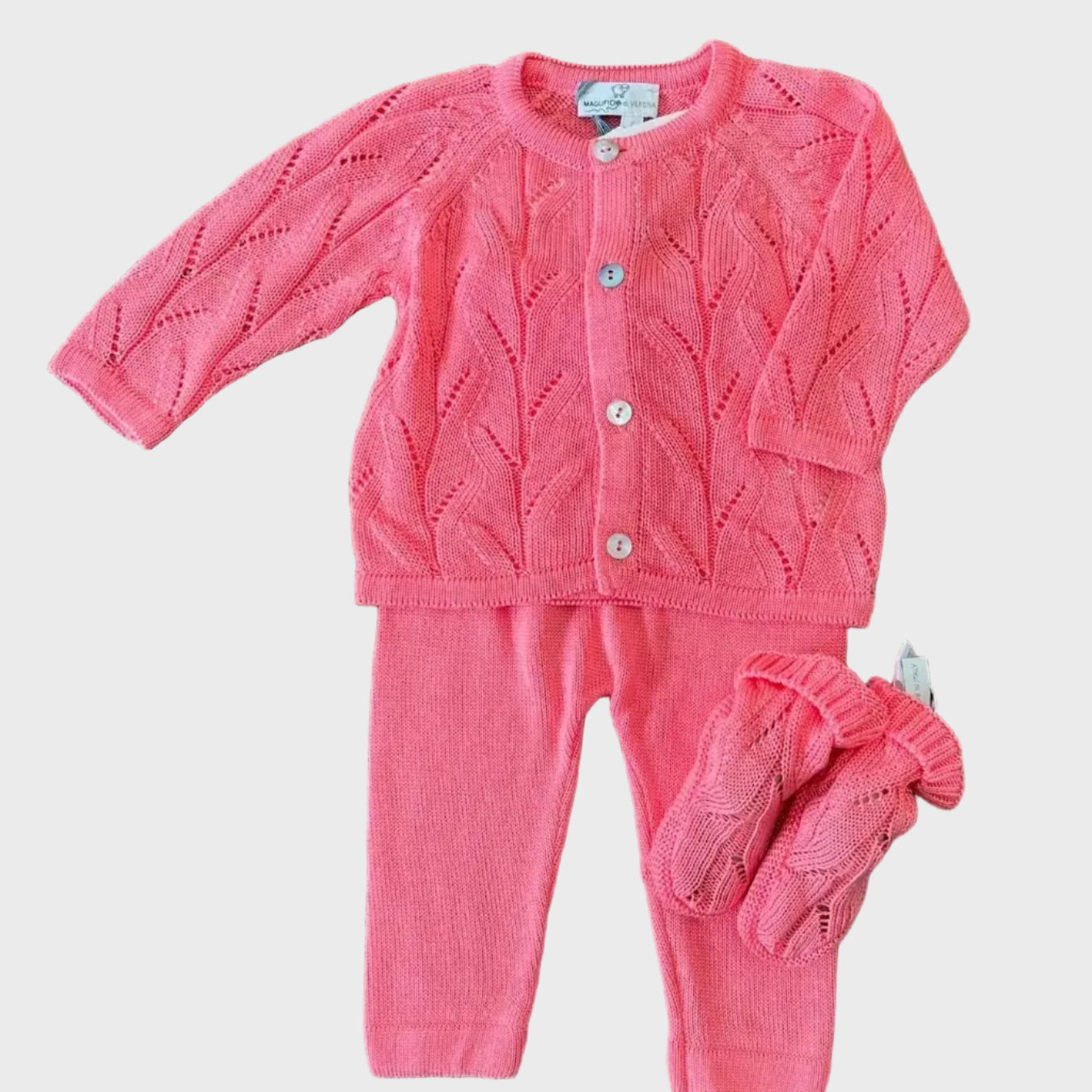 Completo nascita Neonata Corallo SPIGA 45155 by MAGLIFICIO VERONA