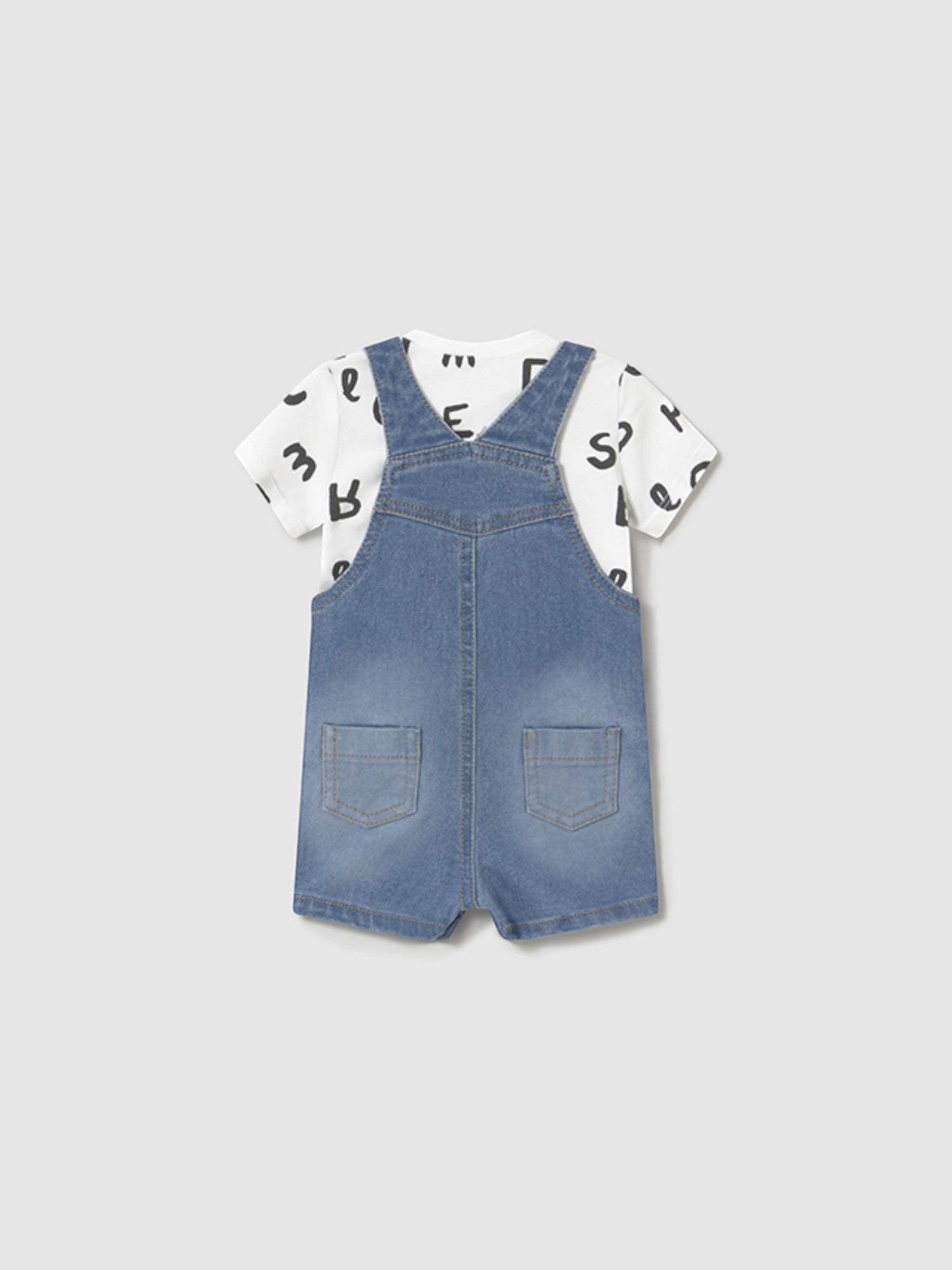 Completo  salopette Bimbo JEANS 1622 /J -  NANU' BABY