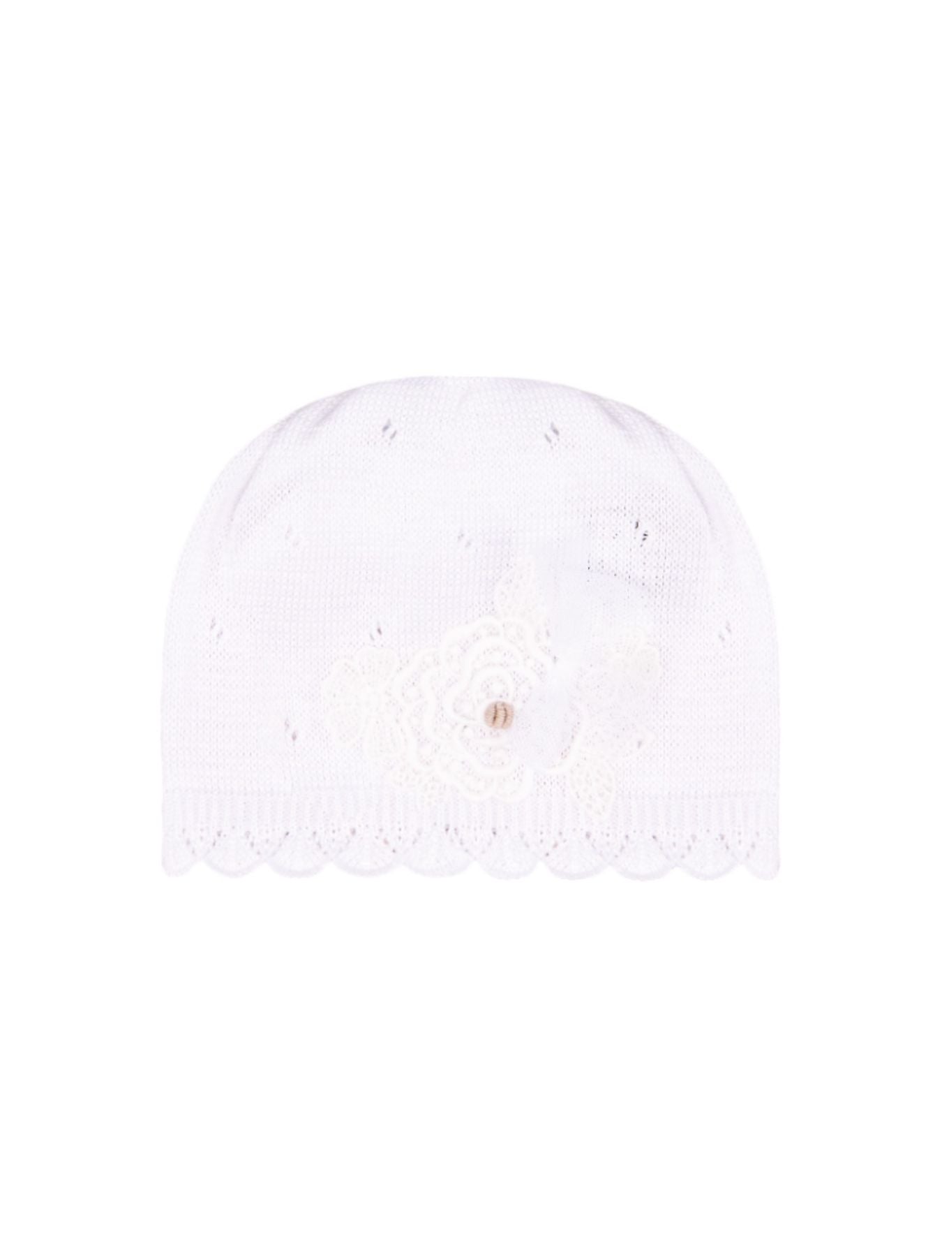 Cuffia in filo Neonata BIANCO EP1271 -  NANU' BABY