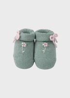Babbucce Neonata Verde MARGHERITE 759/V by BABY LORD