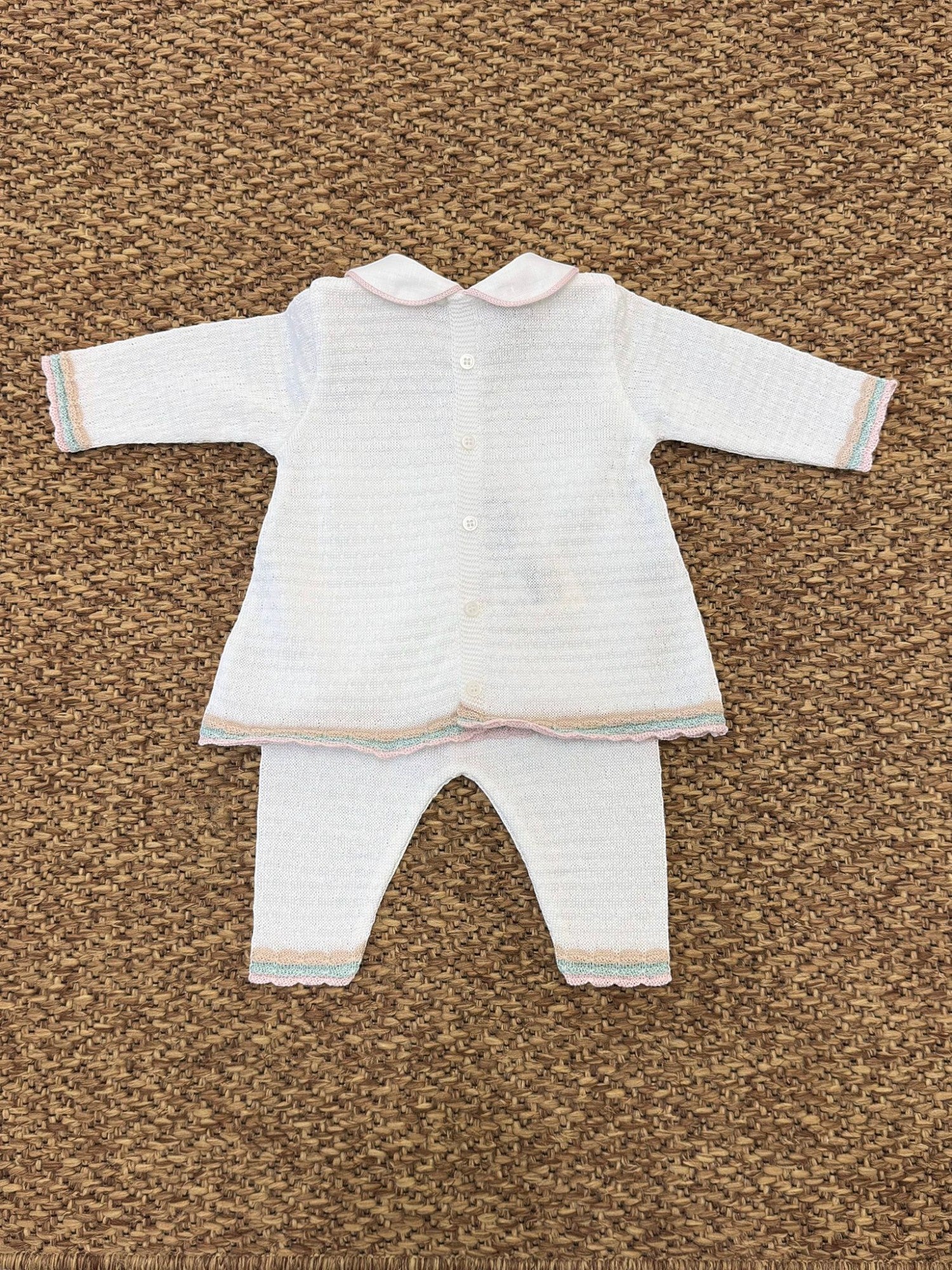 Completo nascita Neonata BIANCO EB1519 -  NANU' BABY