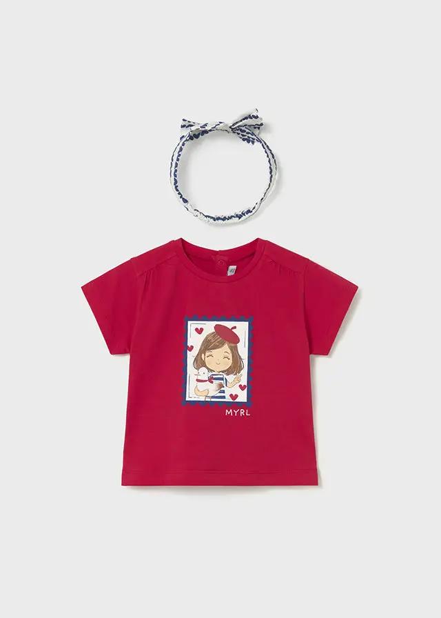 T-shirt Bimba Rosso 1081/10 by MAYORAL