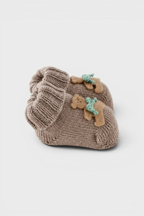Babbucce Neonato Tortora ORSETTO BABY 704/4873 by BABY LORD