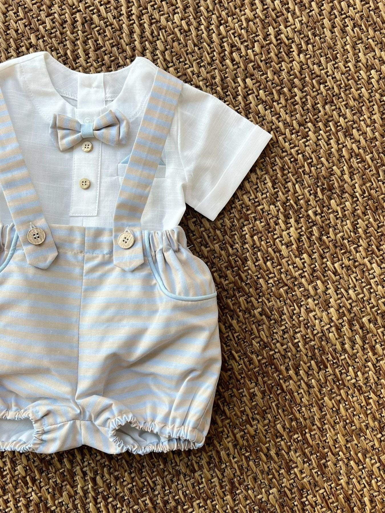 Completo 2 pezzi Bimbo BIANCO EP6853 -  NANU' BABY