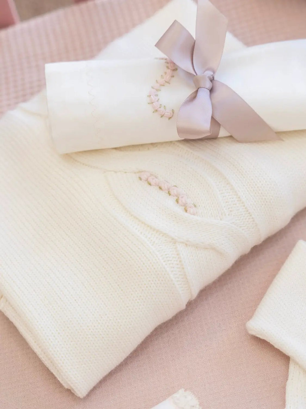 Coperta Neonata Rosa OLLY/CO-R by PICCOLA GIUGGIOLA