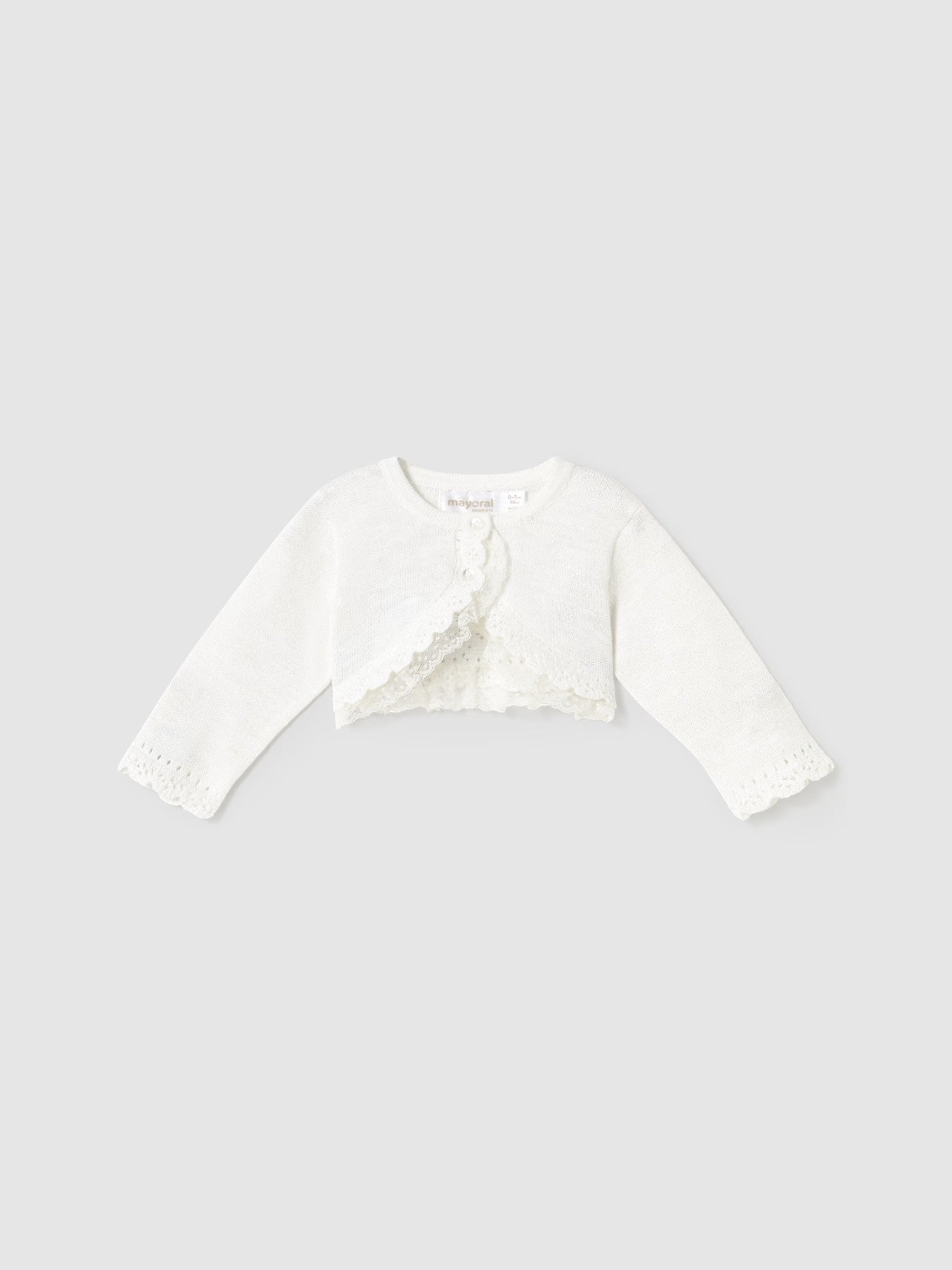 Cardigan cerimonia Bimba NATURAL 1308/16 -  NANU' BABY