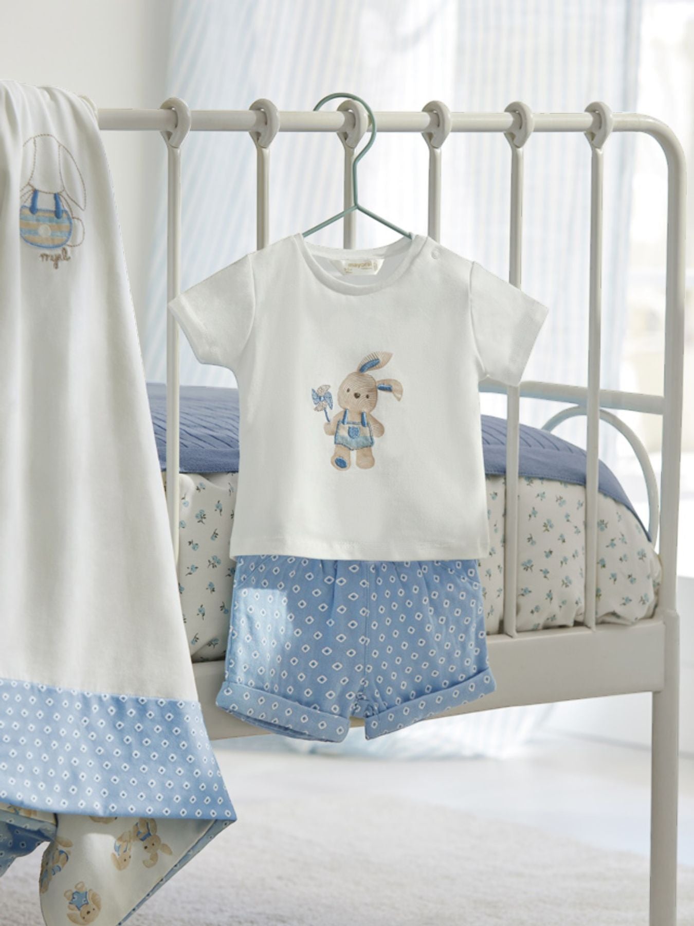 Pant.corto e maglietta Bimbo BIANCO 1205/B -  NANU' BABY
