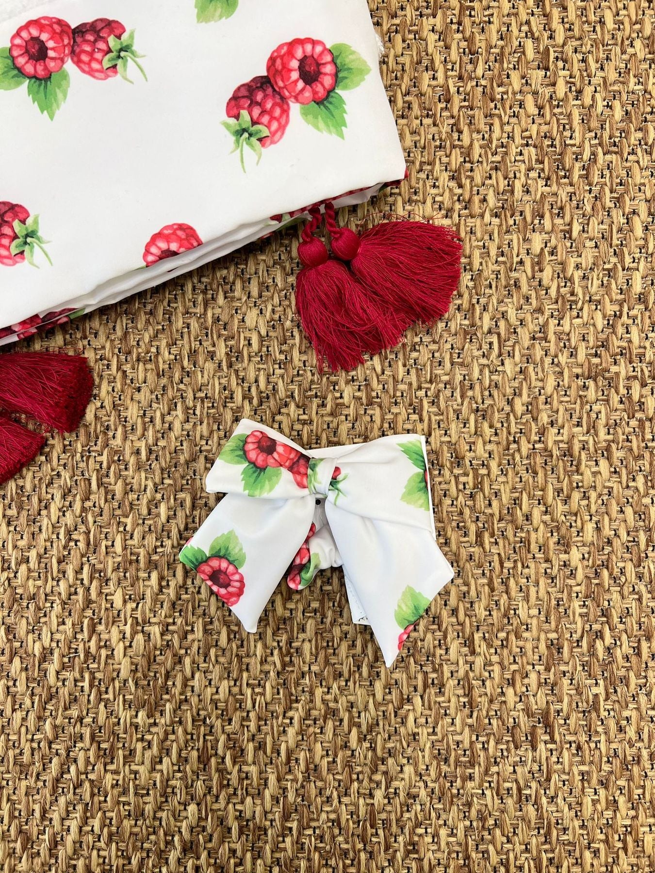 Elastico Lamponi Bimba MULTICOLORE RASPBERRIES - BEACH ELASTIC BOW -  NANU' BABY
