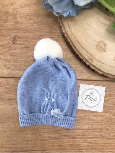 Cuffia In Lana Neonato PANNA IC9971 -  NANU' BABY