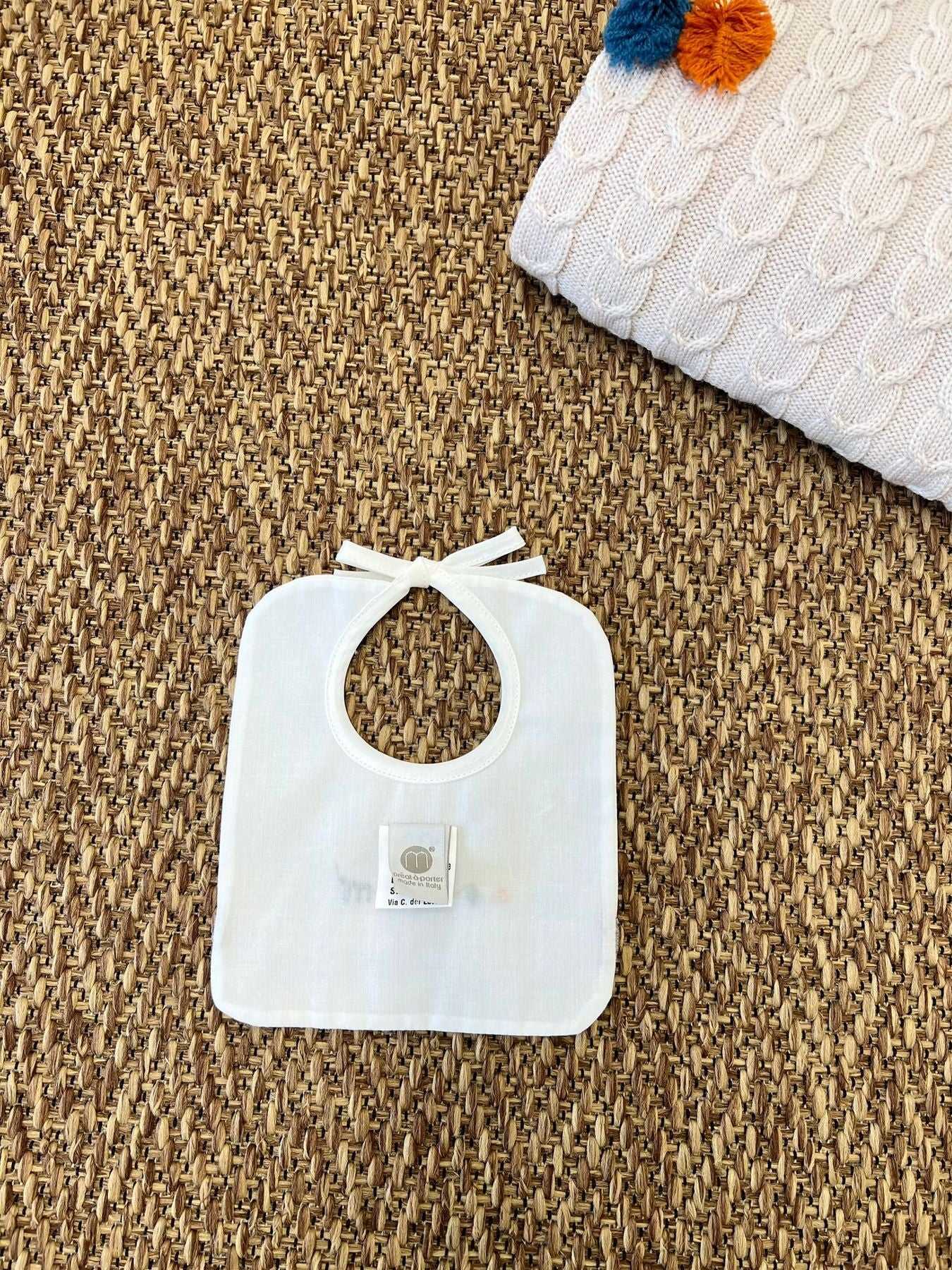 Bavetta trecce Neonato VANIGLIA IG75BAV -  NANU' BABY