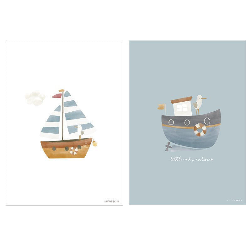 Poster Sailors Bay Blu - A3  BLU PW11321640 -  NANU' BABY