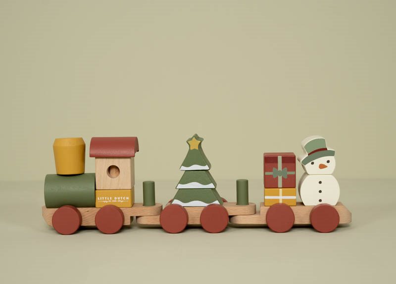 Treno Natalizio  ROSSO LD4861 -  NANU' BABY