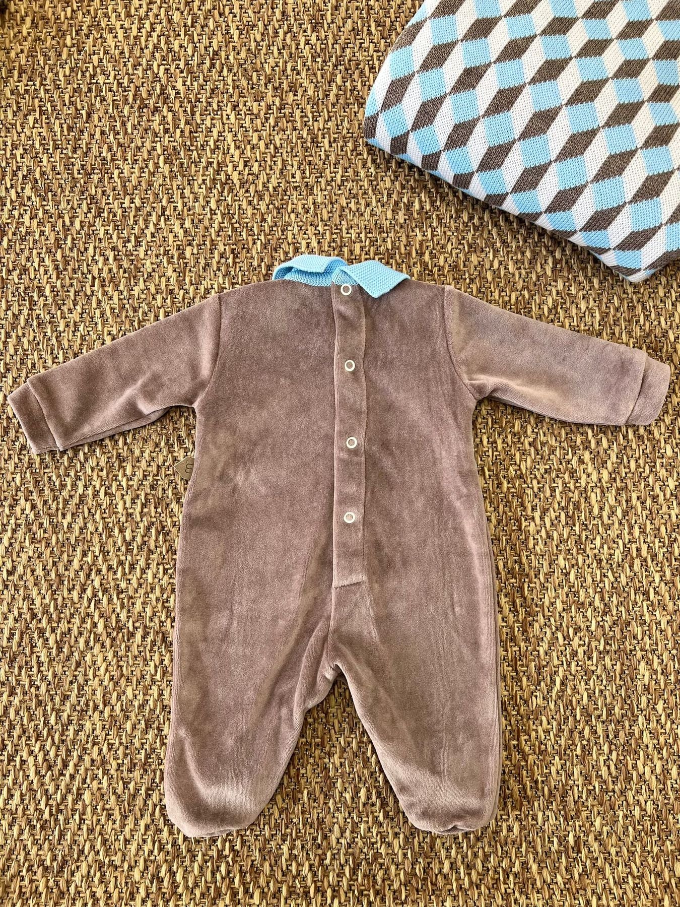 Tutina fantasia geometrica Neonato MARRONE IG6814 -  NANU' BABY