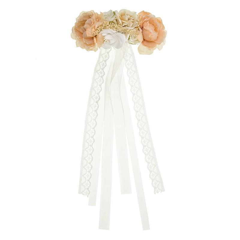 Fermaglio fiore e pizzo  GLICINE 6046 -  NANU' BABY