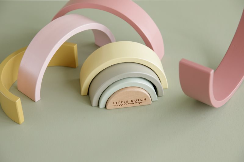 Arcobaleno in legno rosa  Rosa LD7033 -  NANU' BABY