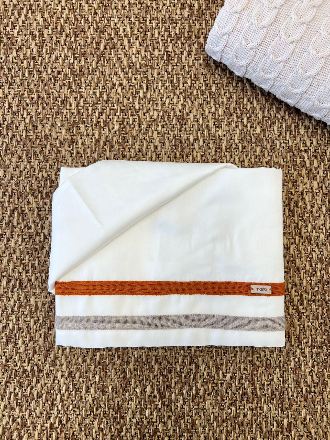 Lenzuolino trecce Neonato VANIGLIA IG75LE -  NANU' BABY