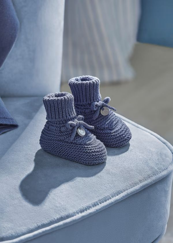 Scarpine tricot Neonato CIELO 9696- -  NANU' BABY