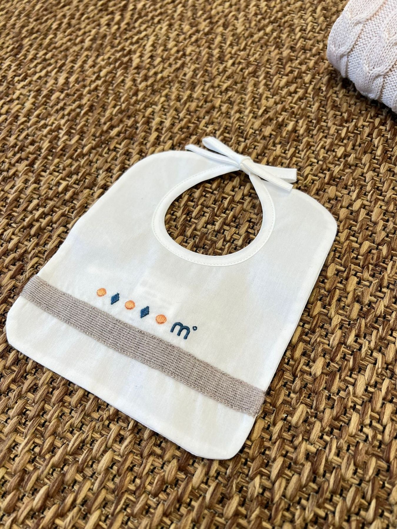 Bavetta trecce Neonato VANIGLIA IG75BAV -  NANU' BABY