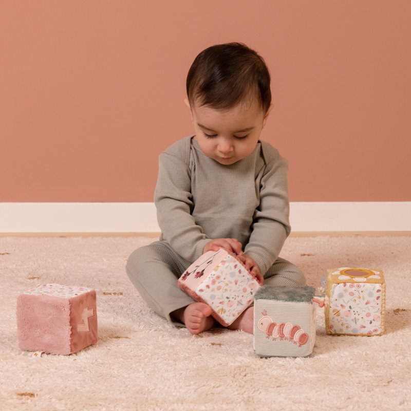Set di cubi morbidi Fiori e Farfalle  ROSA LD8716 -  NANU' BABY