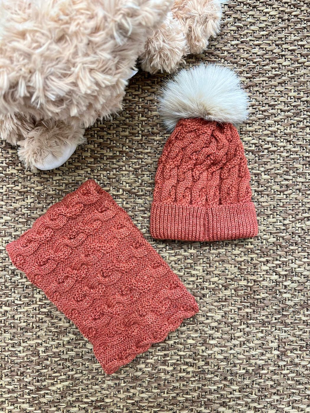 Set cappello e scaldacollo  MARRONE GB16 -  NANU' BABY