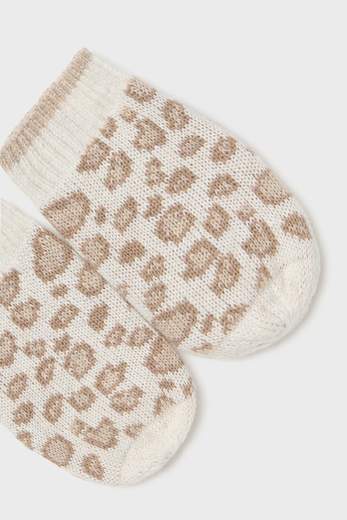 Completo cappello e manopole  LATTE 9668- -  NANU' BABY