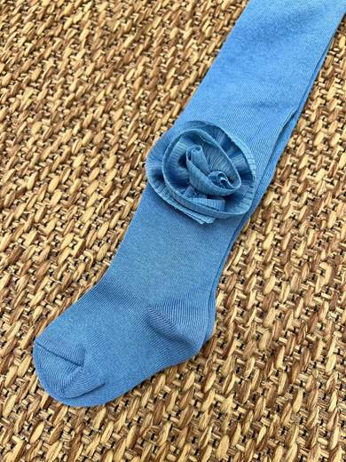 Collant con fiori  BLU 2094C/B -  NANU' BABY