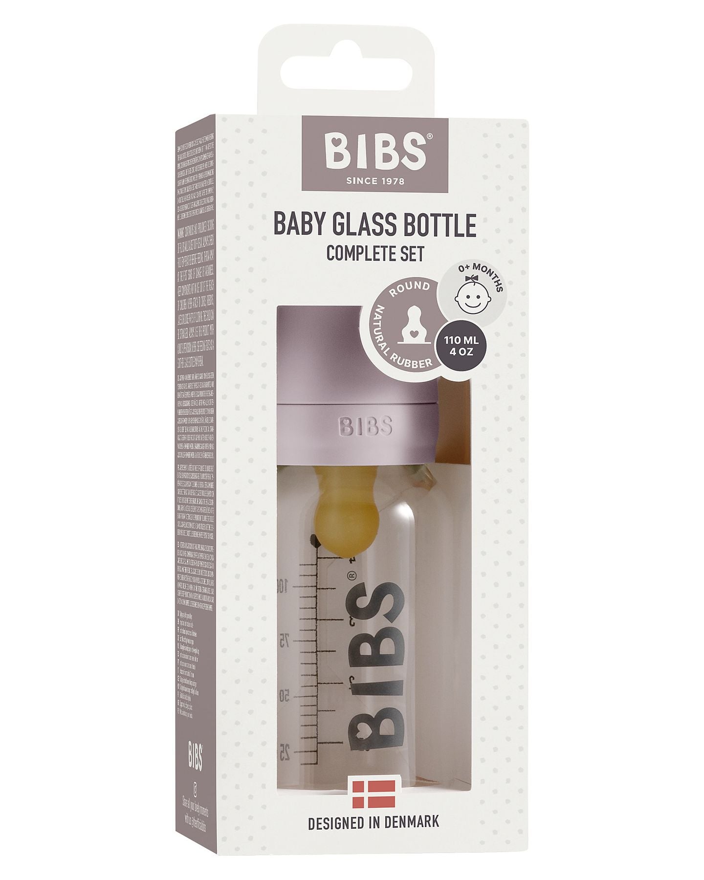 Set Completo Biberon in Vetro  Lilla  LILLA 5013267 -  NANU' BABY