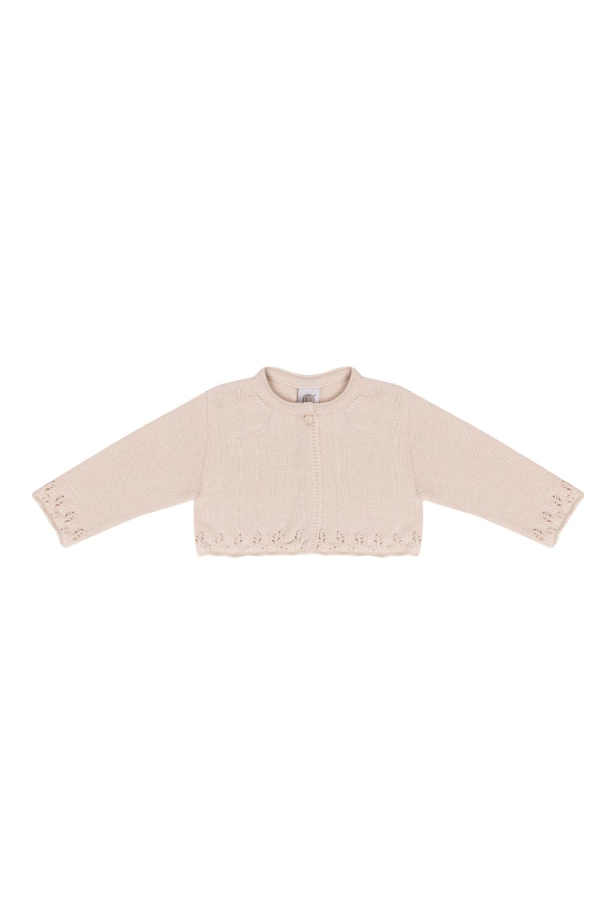 Giacchina in lana Bimba NATURAL IH84145 -  NANU' BABY