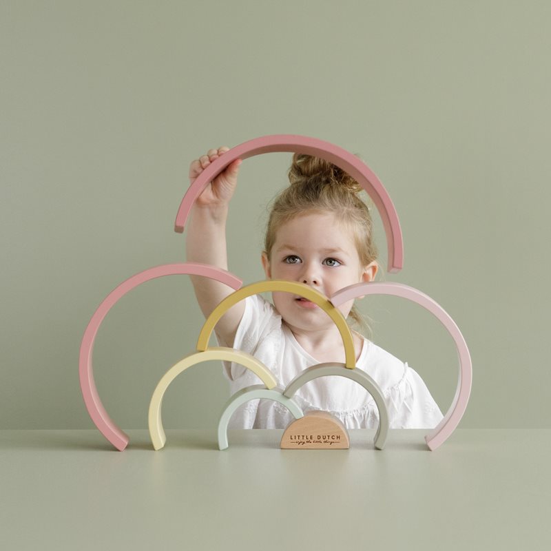 Arcobaleno in legno rosa  Rosa LD7033 -  NANU' BABY